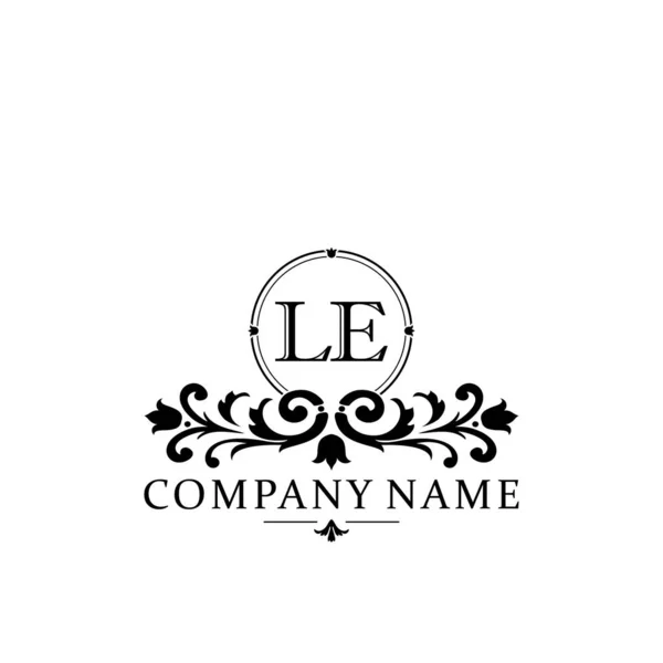 Eerste Letter Eenvoudige Elegante Monogram Ontwerp Template Logo — Stockvector