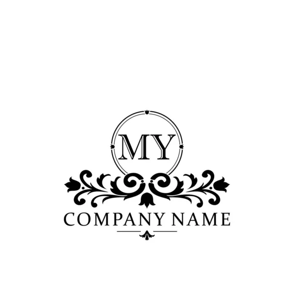 Carta Inicial Sencillo Elegante Logotipo Plantilla Diseño Del Monograma — Vector de stock