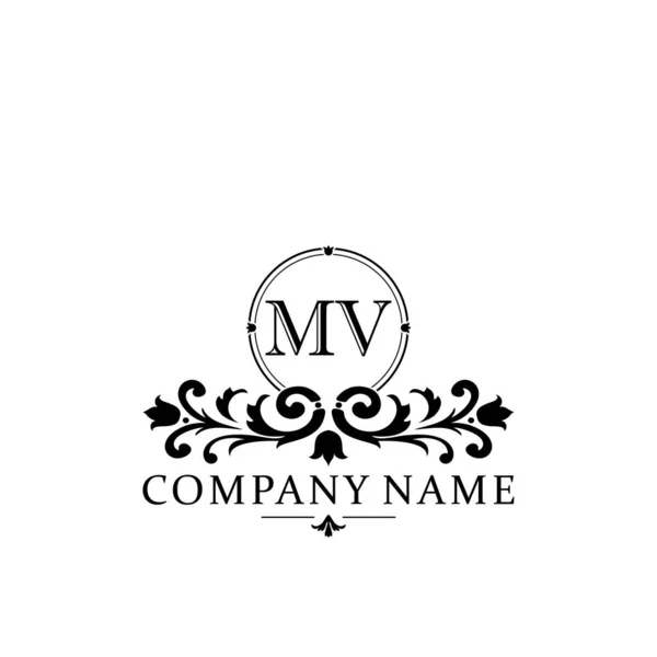 Initiële Brief Eenvoudige Elegante Monogram Ontwerp Template Logo — Stockvector