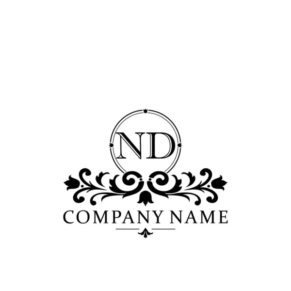 Anfangsbuchstabe Einfaches Und Elegantes Monogramm Design Template Logo — Stockvektor