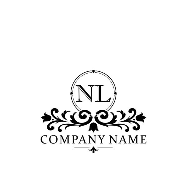 Úvodní Dopis Jednoduché Elegantní Šablony Designu Monogramu Logo — Stockový vektor