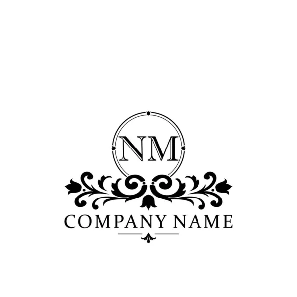 Lettera Iniziale Logo Semplice Elegante Modello Monogramma — Vettoriale Stock