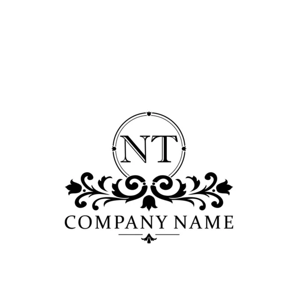 Initiële Letter Eenvoudige Elegante Monogram Ontwerp Template Logo — Stockvector