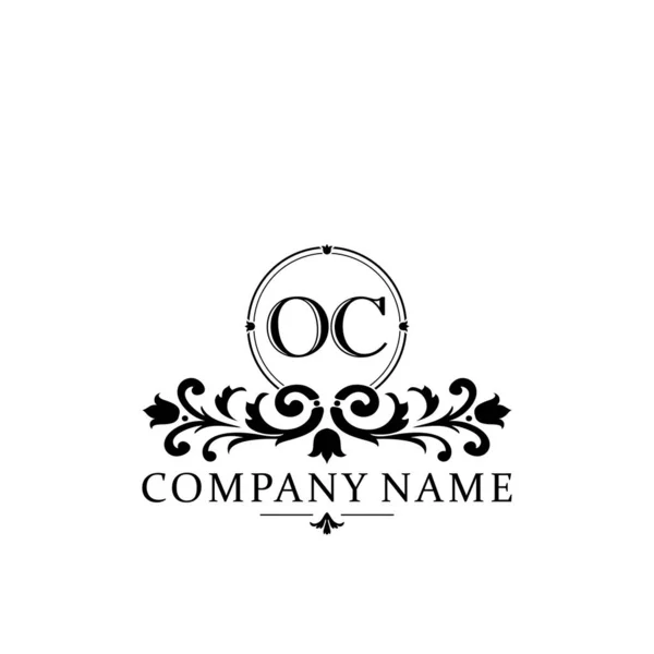 Počáteční Písmeno Jednoduchý Elegantní Monogram Design Logo — Stockový vektor
