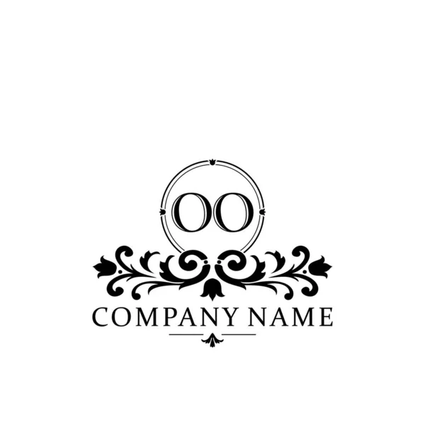 Lettera Iniziale Logo Modello Monogramma Semplice Elegante — Vettoriale Stock