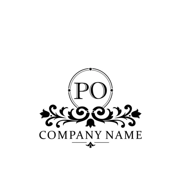 Počáteční Písmeno Jednoduché Elegantní Design Monogram Logo — Stockový vektor