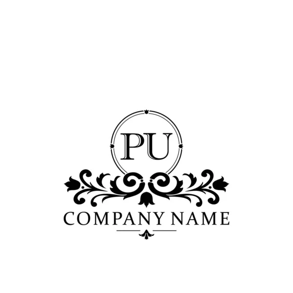 Initiële Brief Eenvoudige Elegante Monogram Ontwerp Template Logo — Stockvector