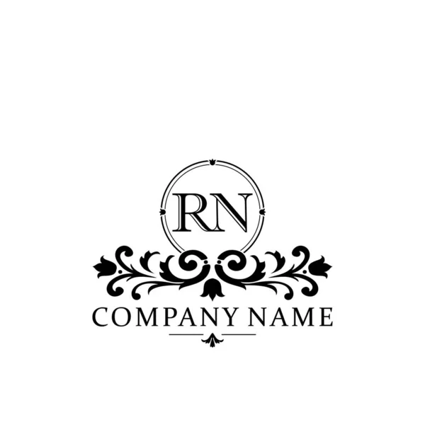 Initiële Brief Eenvoudige Elegante Monogram Ontwerp Template Logo — Stockvector