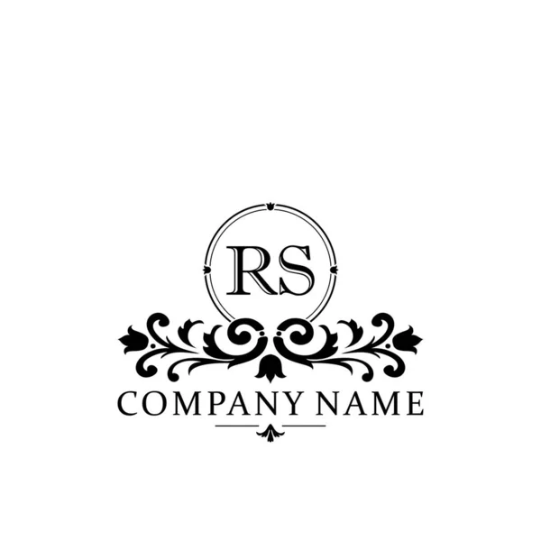 初期文字Rsシンプルかつエレガントなモノグラムデザインテンプレートのロゴ — ストックベクタ