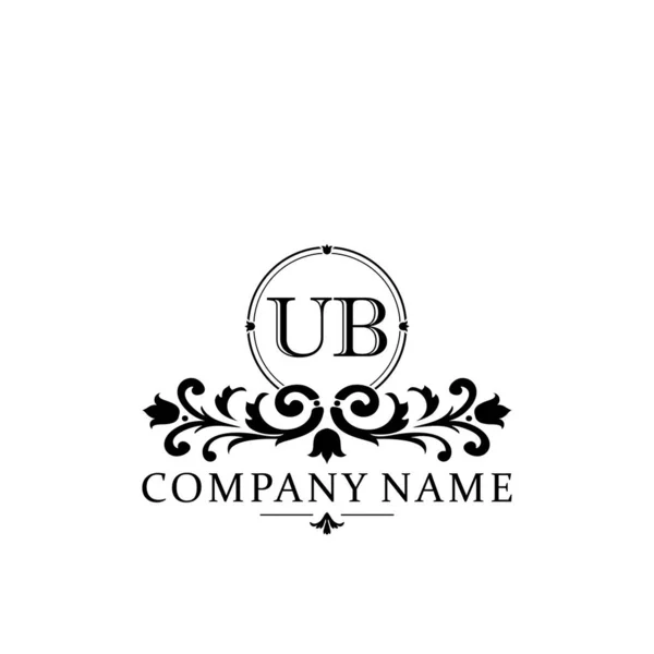 Počáteční Písmeno Jednoduchý Elegantní Design Monogram Logo — Stockový vektor