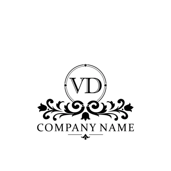 Počáteční Písmeno Jednoduché Elegantní Monogram Design Logo — Stockový vektor