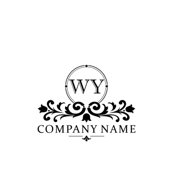 Ursprunglig Bokstav Enkel Och Elegant Monogram Design Mall Logotyp — Stock vektor