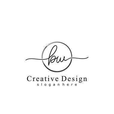 İlk logo kavramının ilk BW el yazısı.