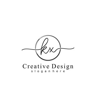 İlk logo kavramının ilk KX el yazısı.