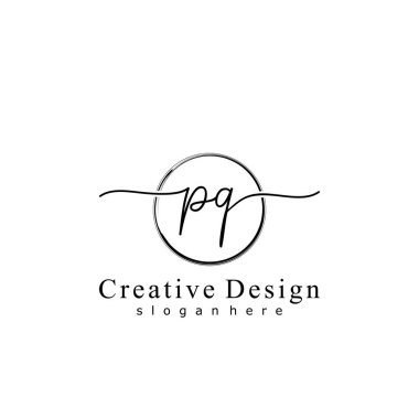 İlk logo kavramının ilk PQ el yazısı.