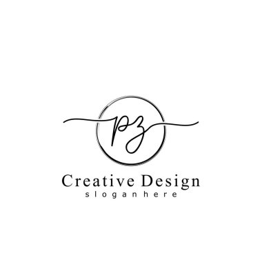 İlk logo kavramının ilk PZ el yazısı.