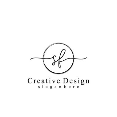 İlk logo kavramının ilk SF el yazısı.