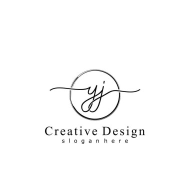 İlk logo kavramının ilk YJ el yazısı.