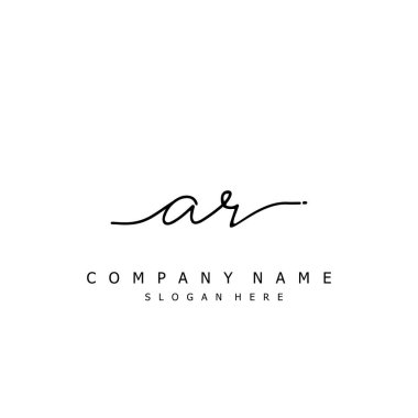İlk logo kavramının AR el yazısı.