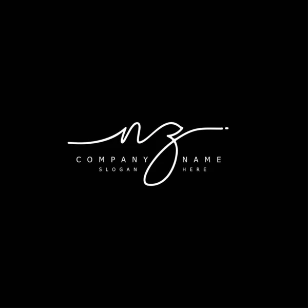 İlk logo kavramının ilk NZ el yazısı.