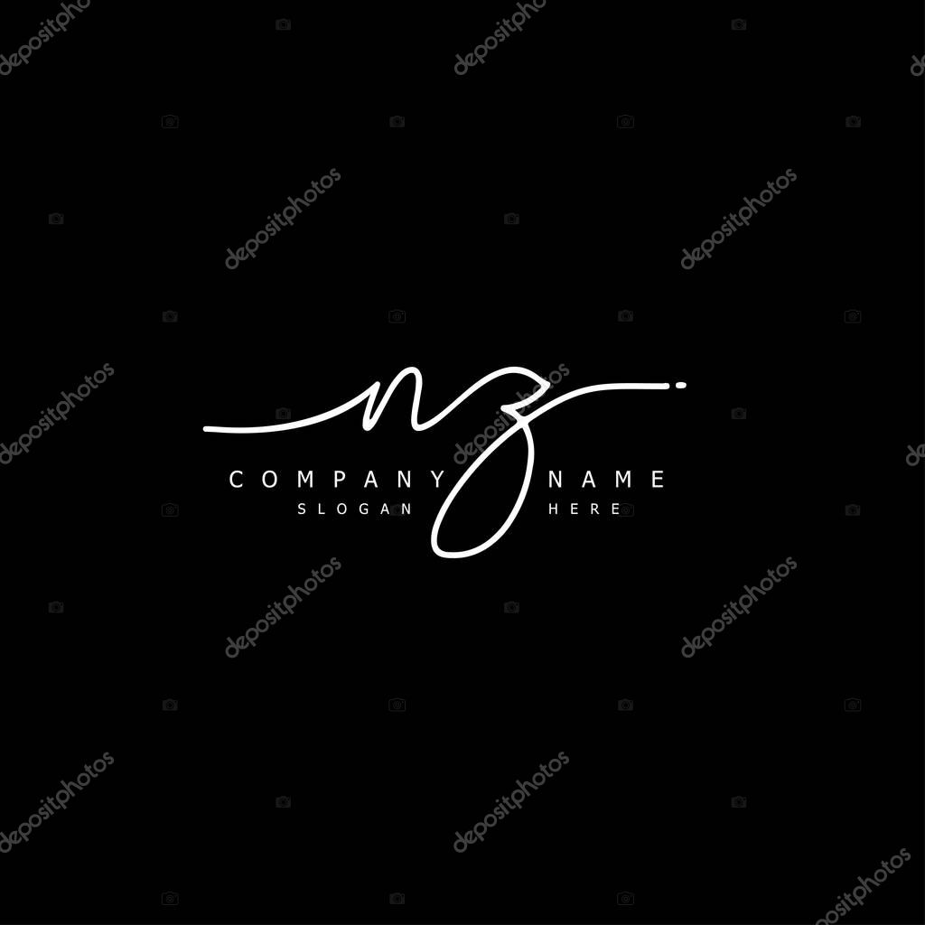 Initial NZ handwriting of initial logo concept.