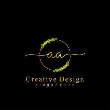 İlk logo kavramının ilk AA el yazısı.