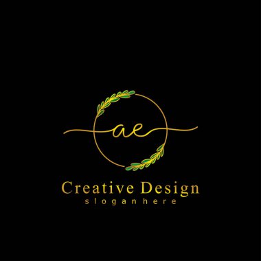 İlk logo kavramının ilk AE el yazısı.