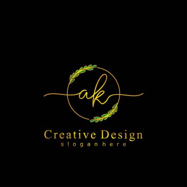 İlk logo kavramının ilk AK el yazısı.