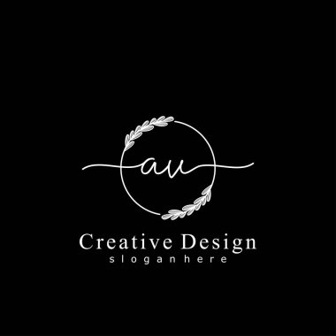 İlk logo kavramının AV el yazısı.