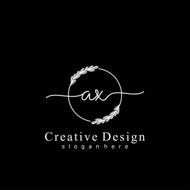 İlk logo kavramının ilk AX el yazısı.