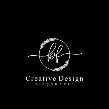 İlk logo kavramının ilk BF el yazısı.