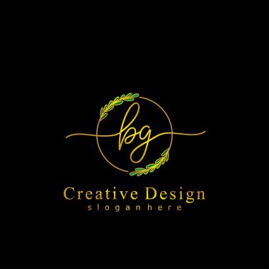 İlk logo kavramının ilk BG el yazısı.