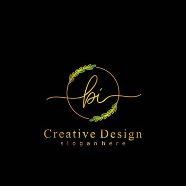 İlk logo kavramının ilk BI el yazısı.