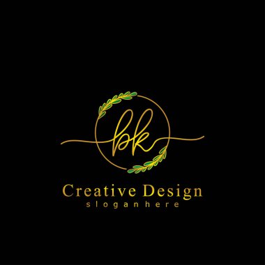 İlk logo kavramının ilk BK el yazısı.