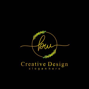 İlk logo kavramının ilk BW el yazısı.