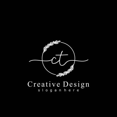 İlk logo kavramının tomografi el yazısı.