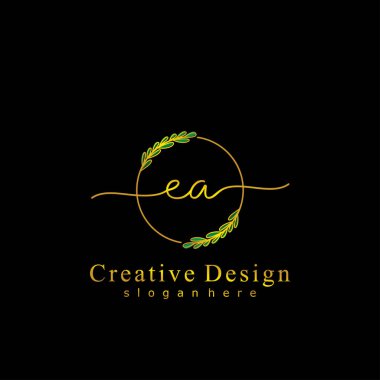 İlk logo kavramının ilk EA el yazısı.