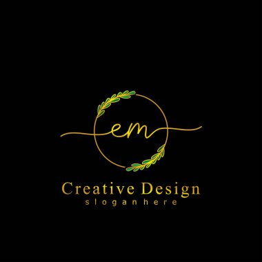 İlk logo kavramının ilk EM el yazısı.