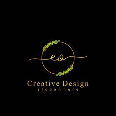 İlk logo kavramının ilk EO el yazısı.