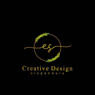 İlk logo kavramının ilk ES el yazısı.