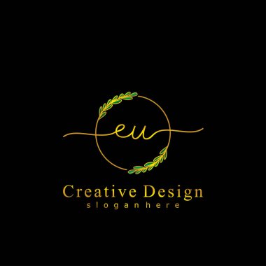 İlk AB logo kavramının el yazısı.