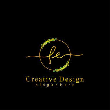 İlk logo kavramının ilk FE el yazısı.