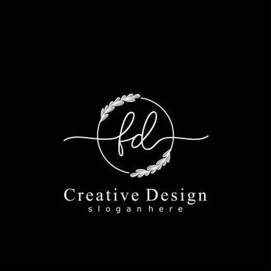 İlk logo kavramının FD el yazısı.