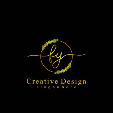 İlk logo kavramının ilk FY el yazısı.