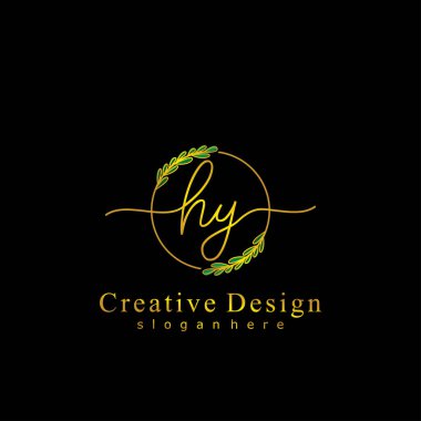 İlk logo kavramının ilk HY el yazısı.