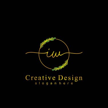 İlk logo kavramının ilk IW el yazısı.