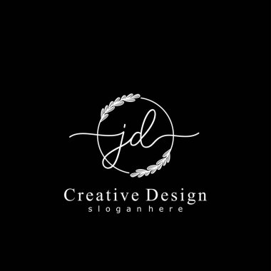 İlk logo kavramının ilk JD el yazısı.