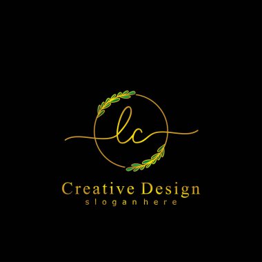 İlk logo kavramının ilk LC el yazısı.