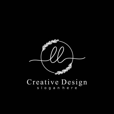 İlk logo kavramının ilk LL el yazısı.