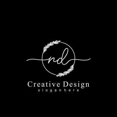 İlk logo kavramının ilk ND el yazısı.